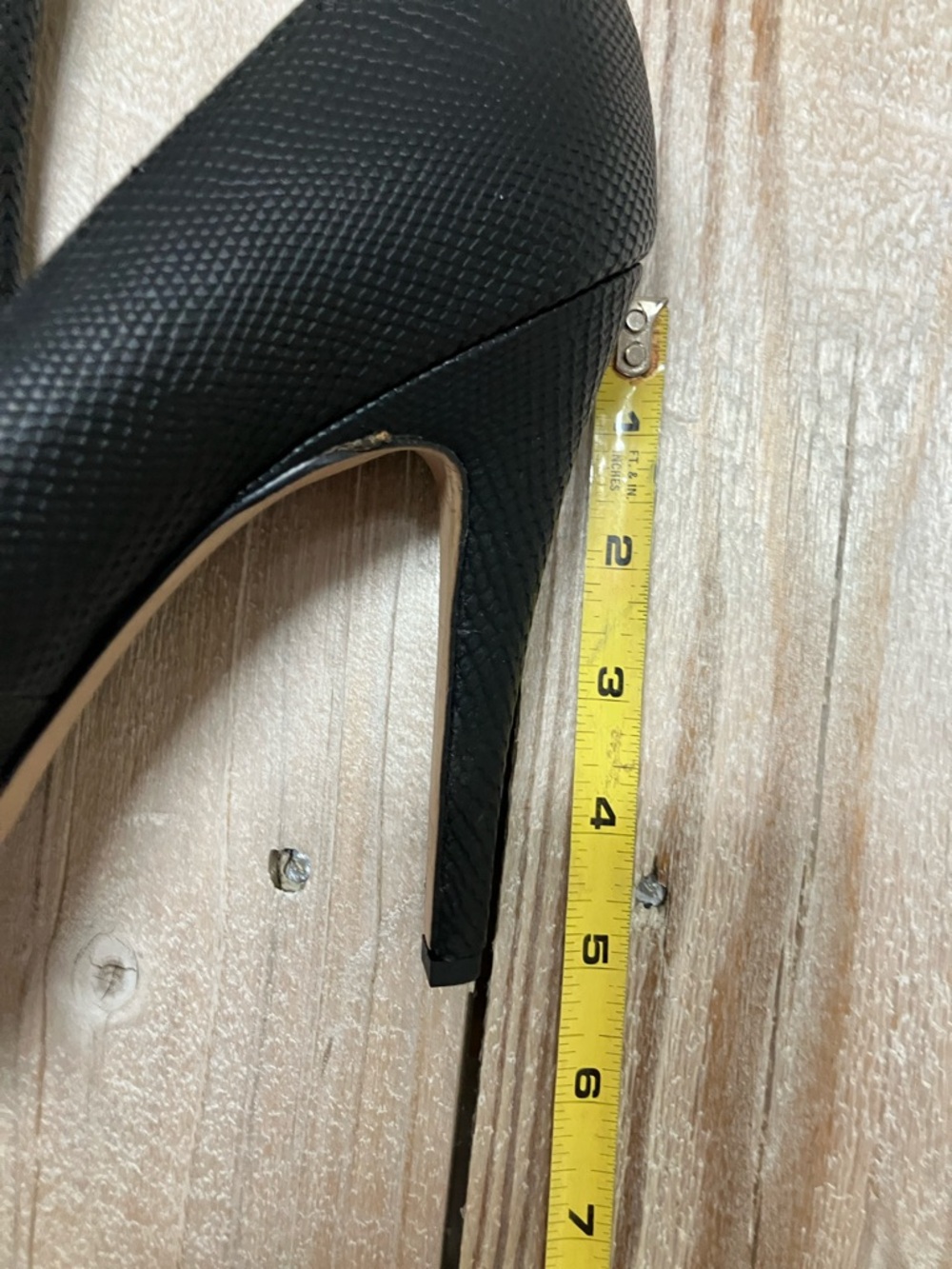 Jessica Simpson Black Textured Platform Stiletto Pump - Picture 5 of 7